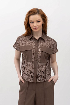 Блуза Коричневий Неля