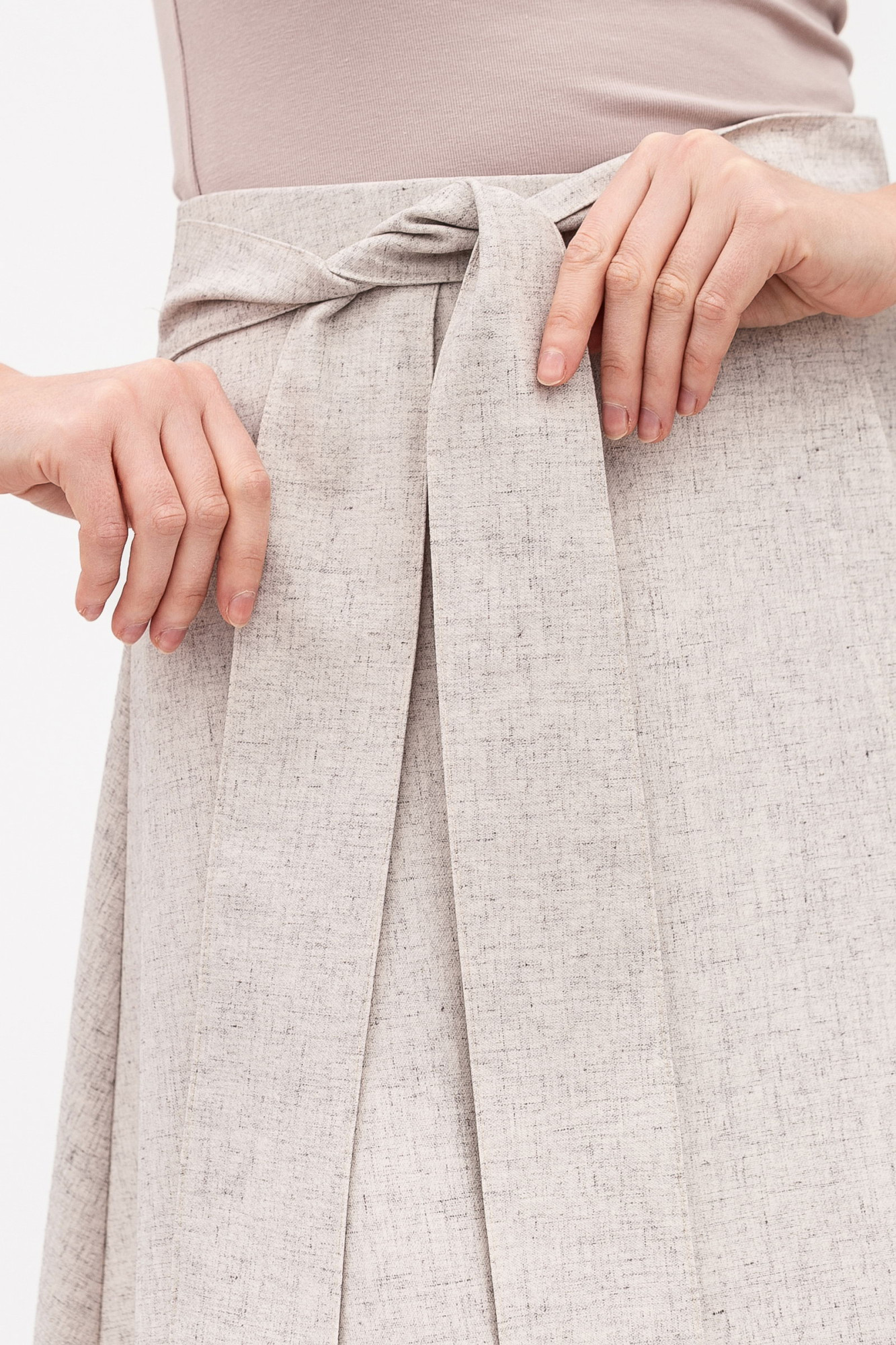 Спідниця трапецієподібного крою сірого кольору Сульфа