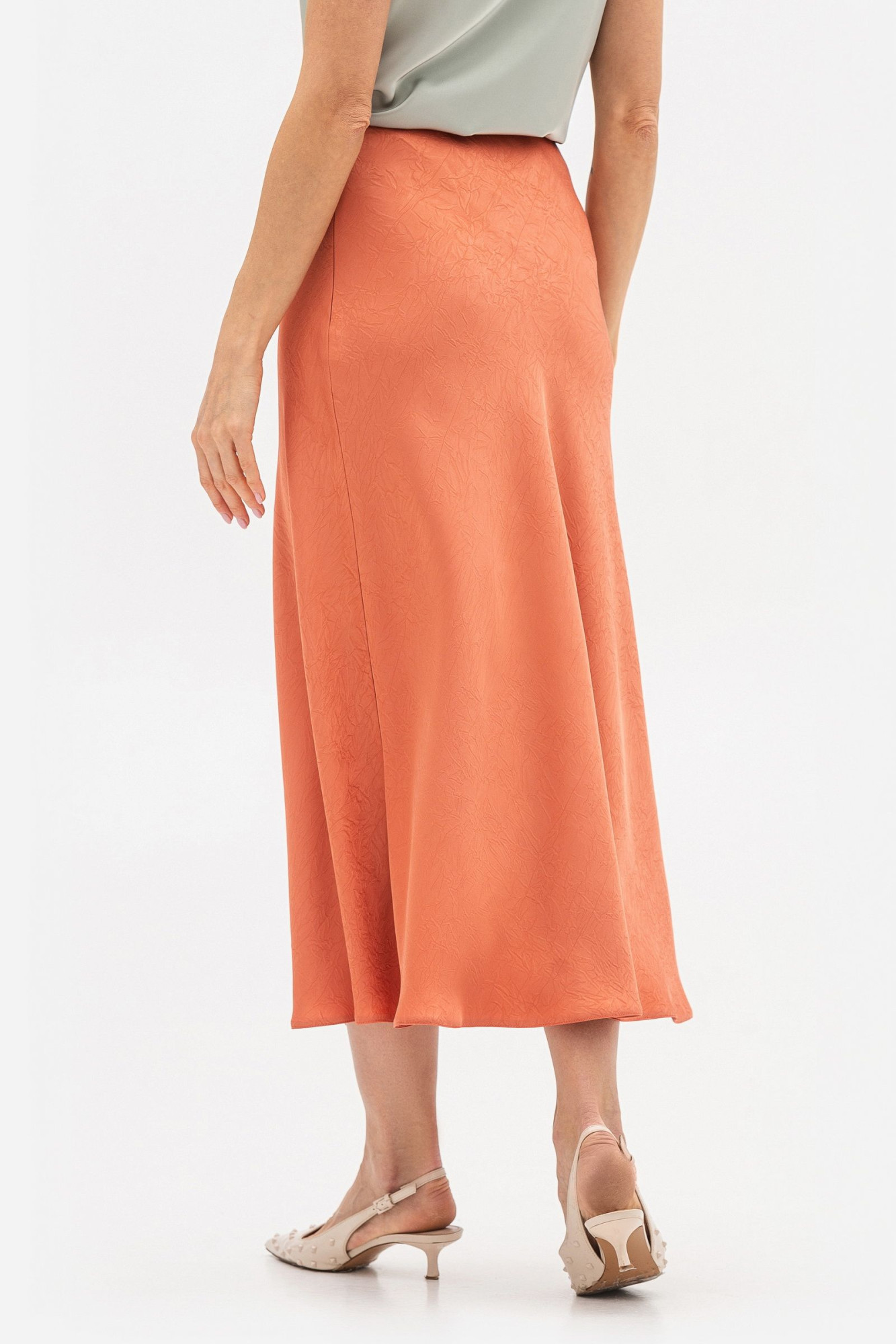 Спідниця у білизняному стилі довжини міді Калета