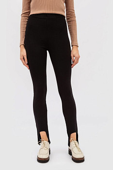 Чорні лосини з щільного трикотажу Еріда