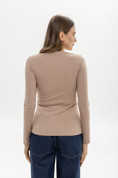 Лонгслів Бежевий Тальха