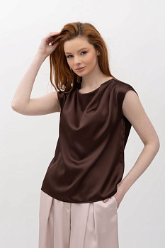 Блуза Коричневий Розіні