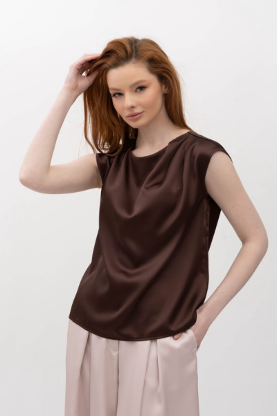 Блуза Коричневий Розіні