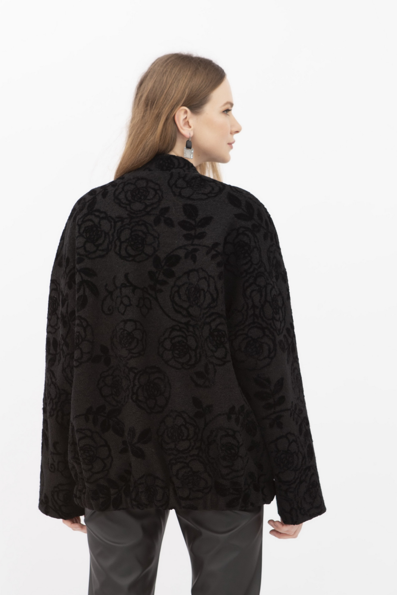 Куртка -бомбер прямого крою чорна Мірем