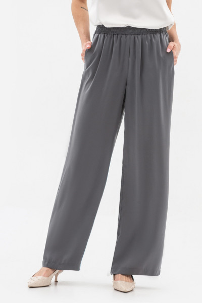Вільні штани із сатину сірого кольору Ріяз 704