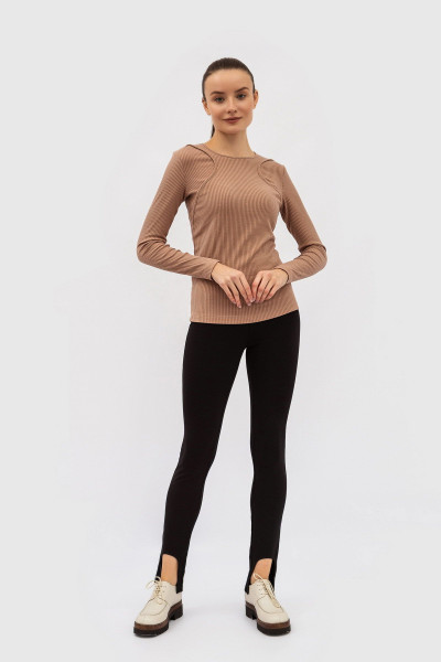 Чорні лосини з щільного трикотажу Еріда