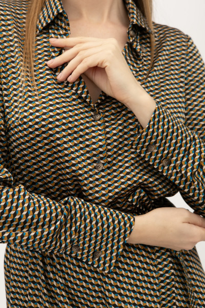 Сукня міді вільного силуету з шовку Тарті 02