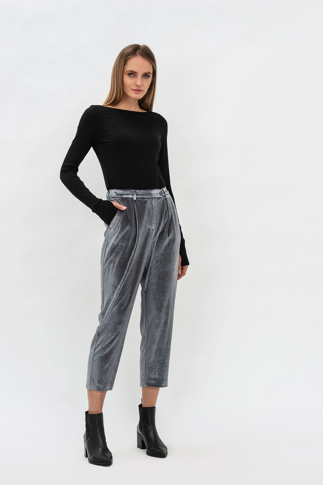 Брюки Сірий Лоян