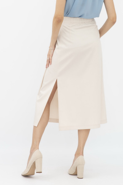 Бежева спідниця на затин довжини міді Ангалі