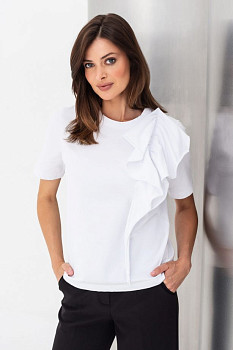 Трикотажна білі футболка Занда