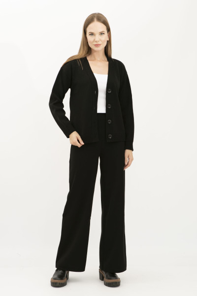 Кардиган трикотажний з вовною чорний 23227000