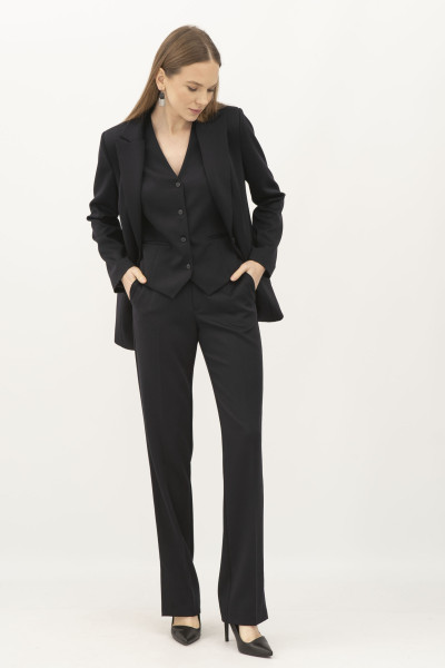 Жакет жіночий однобортний синього кольору Пафос 1