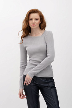 Джемпер трикотажний сірого кольору 25205001