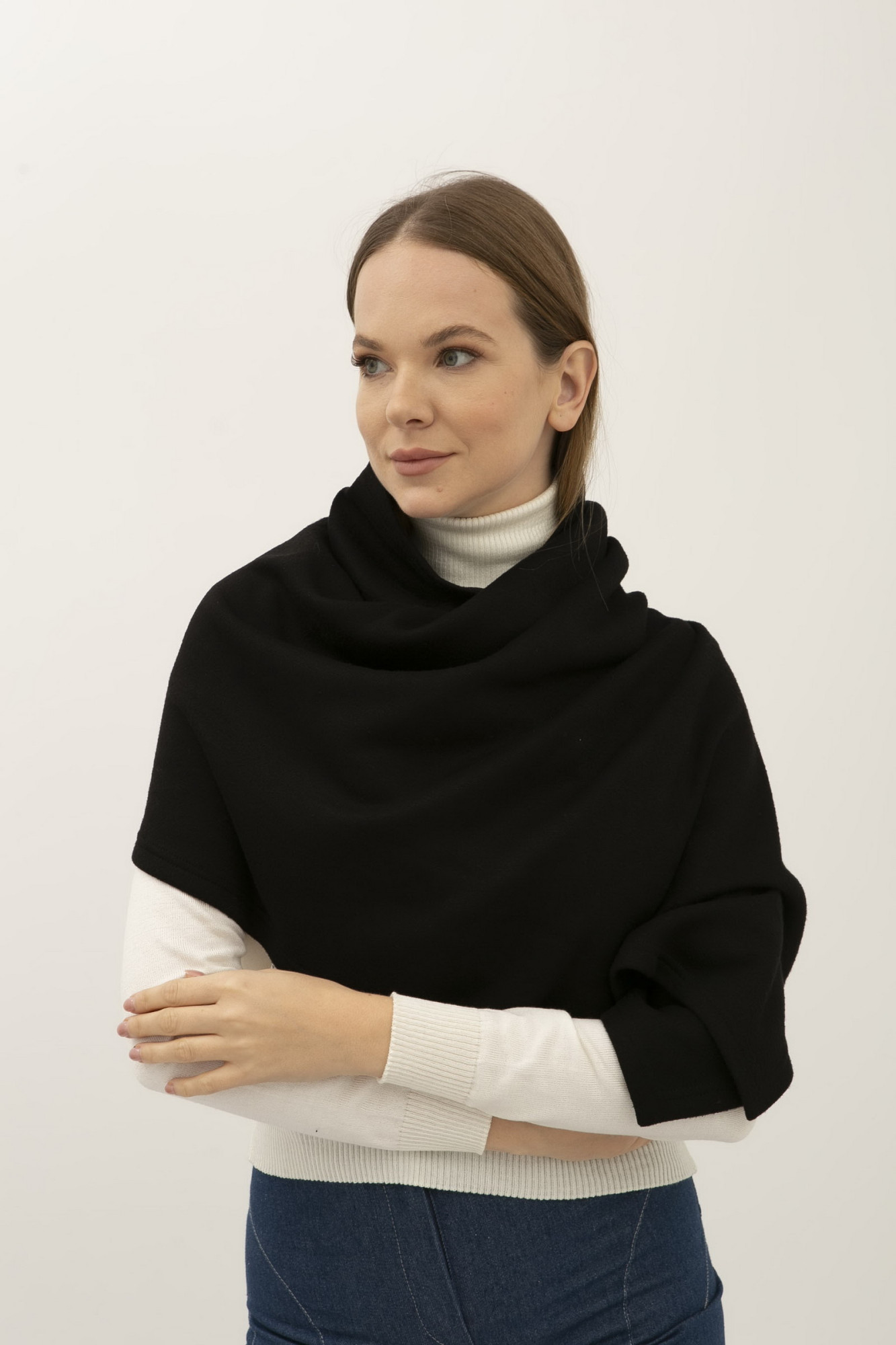 Шарф Чорний Палантін