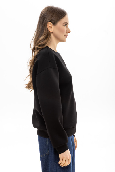 Трикотажний світшот молочного кольору Віолія 07