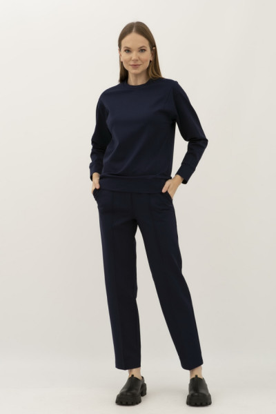 Жіночий костюм синій світшот та штани Тейда 03