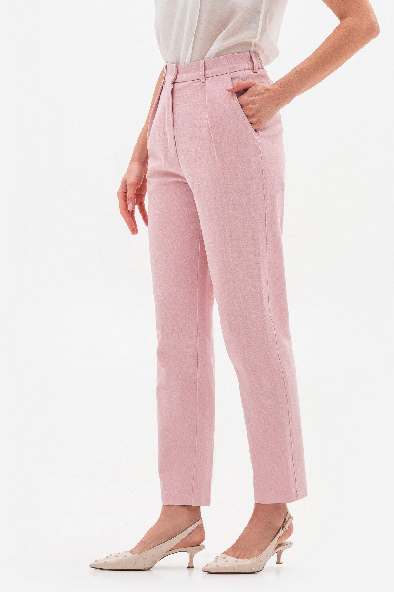 Рожеві брюки з бавовни Віград 11