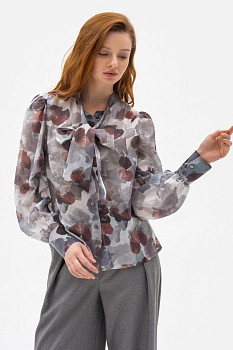 Напівпрозора блуза вільного силуету Астрея 02
