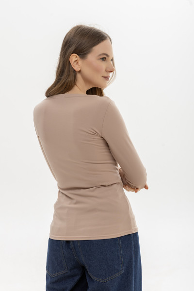 Лонгслів Бежевий Тальха