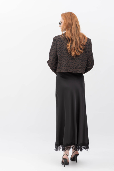 Жакет-кроп з коричневим леопардовим принтом Феліса