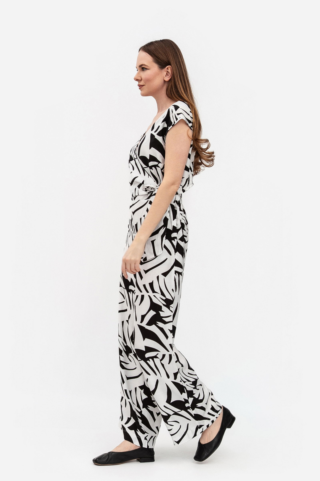 Комбінезон із льону білого кольору Ронін 11