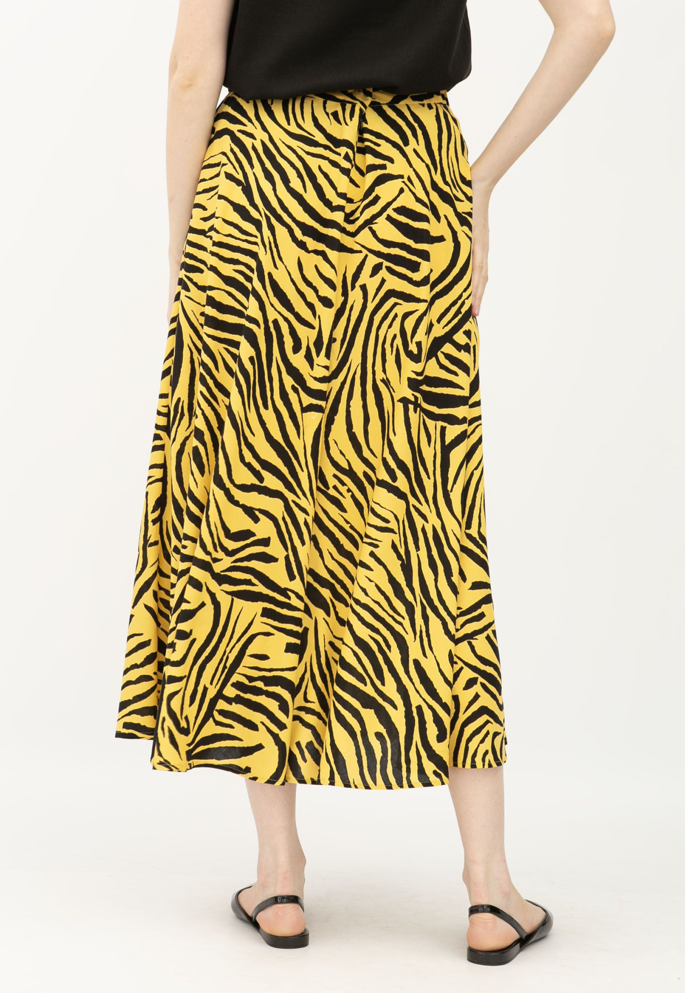 Спідниця з тонкої бавовни трапецієвидного силуету Адемі