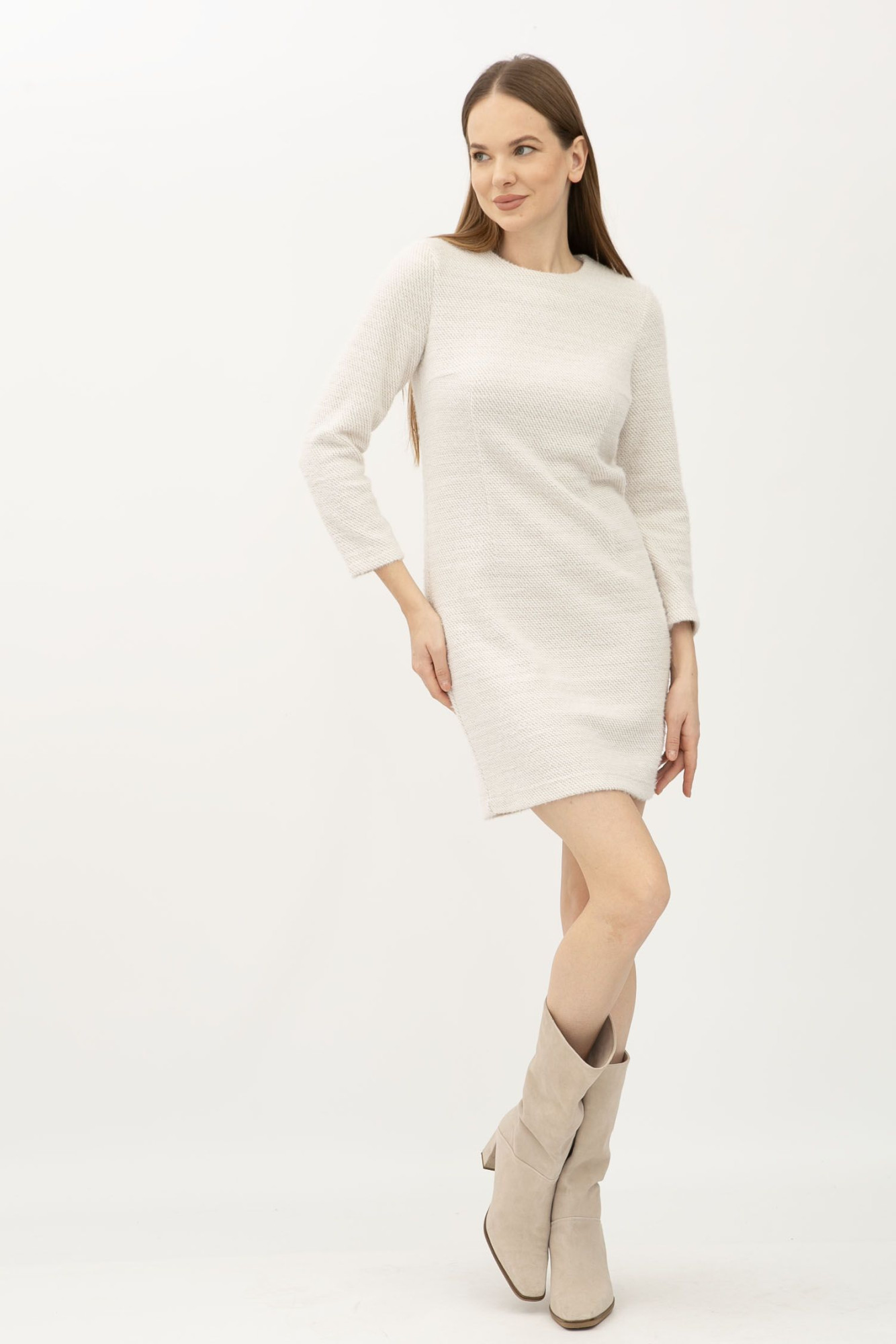 Сукня міні сіра прилеглого силуету Захра 01