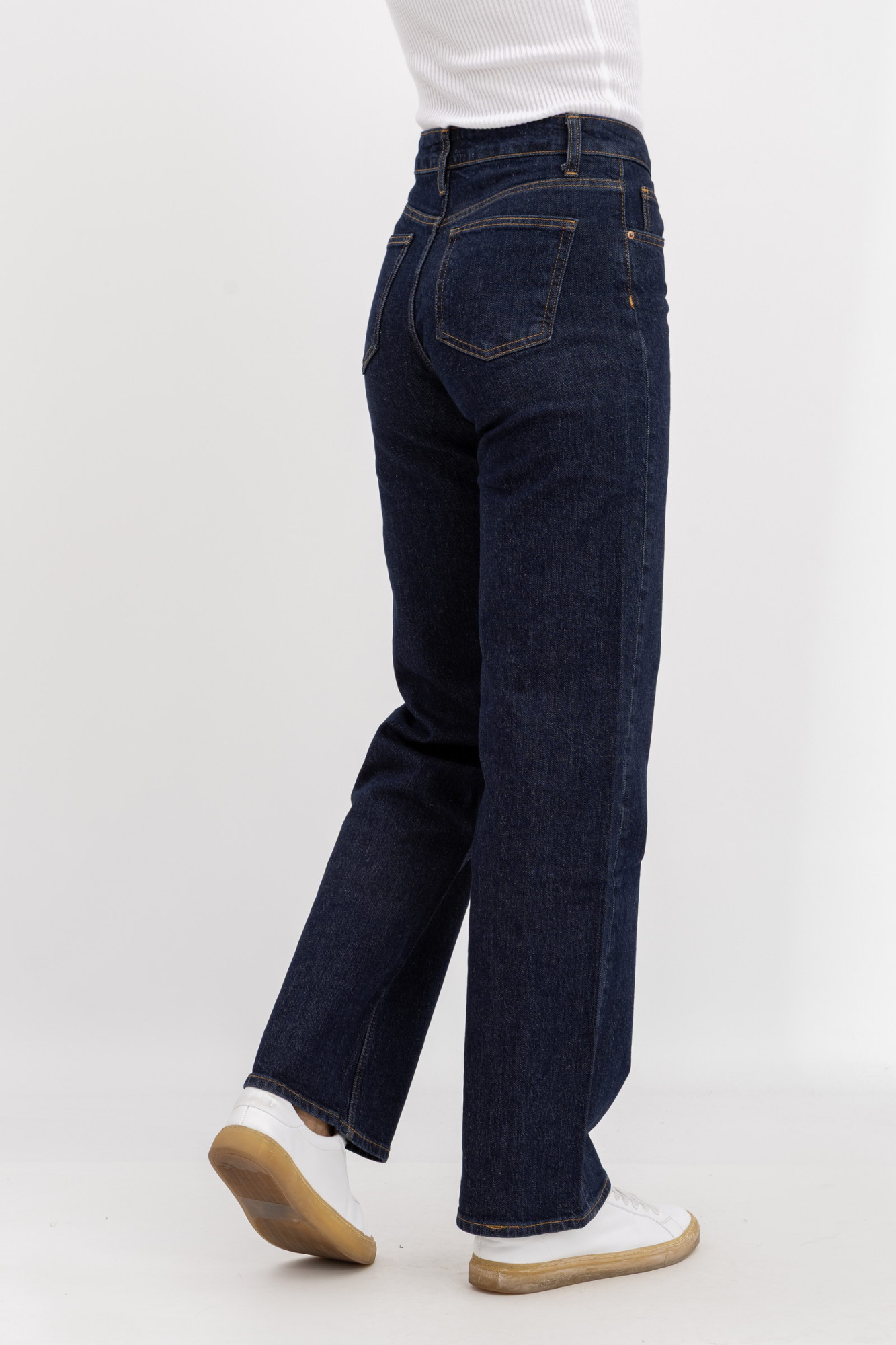 Темно-сині штани в стилі денім 251012091