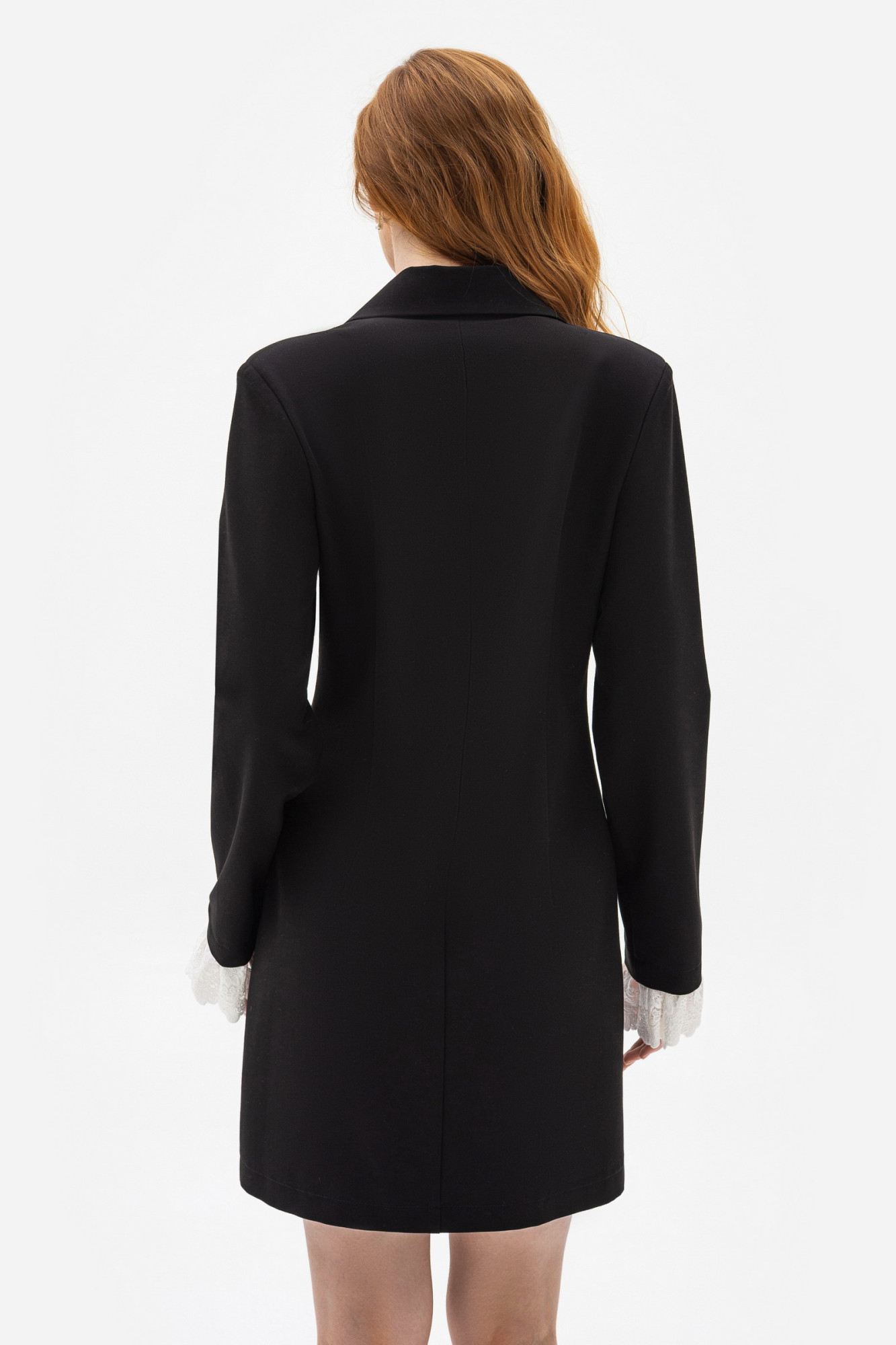 Сукня-жакет міні двобортна чорного кольору Тіарія