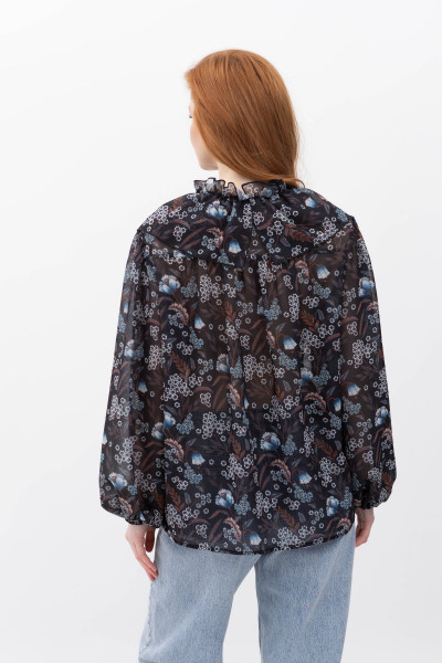 Шифонова блуза у квітковий принт Нілда 2