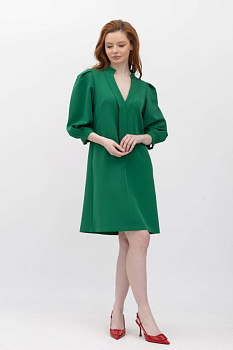 Сукня довжини міні  з костюмної тканини Мілора