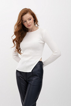 Джемпер трикотажний молочного кольору 25205101