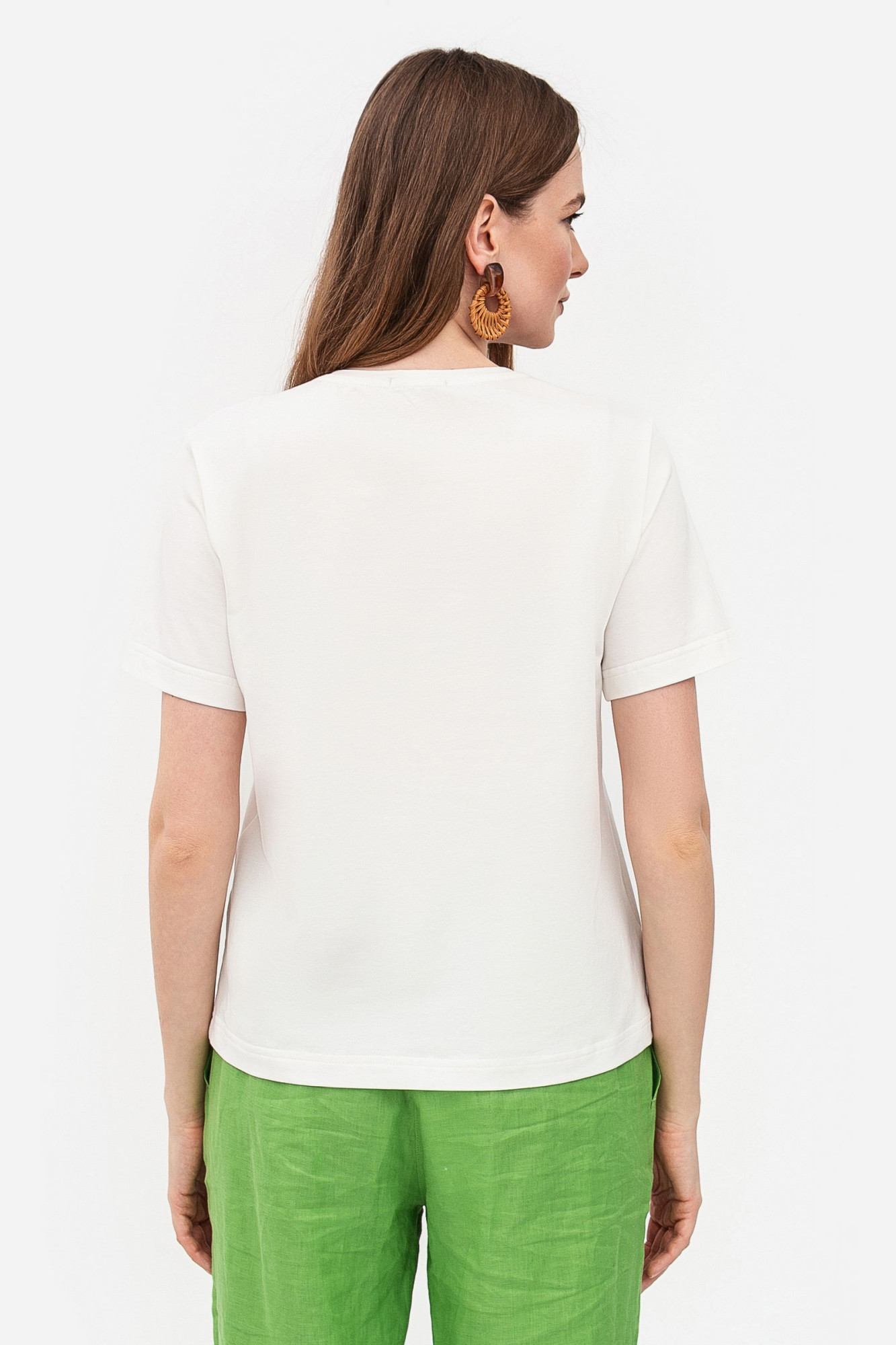 Трикотажна футболка білого кольору Лаліса 10