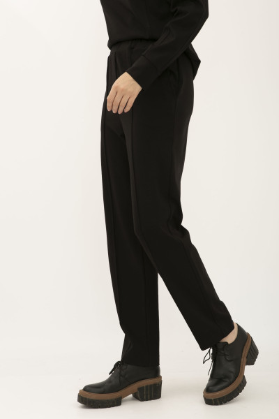 Жіночий костюм чорний світшот та штани завужені Тейда 01