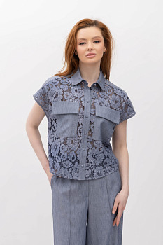 Блуза Синій Неля 01