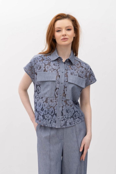 Блуза Синій Неля 01