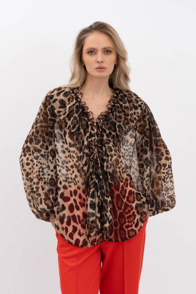 Блуза Коричневий Нілда 1