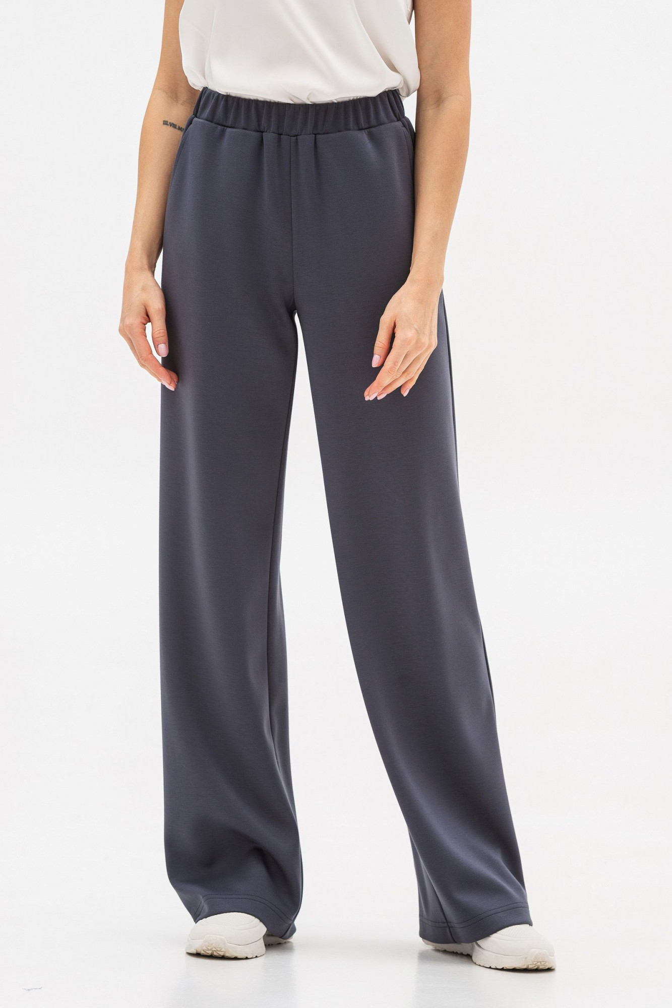 Трикотажні брюки сірого кольору Віолія