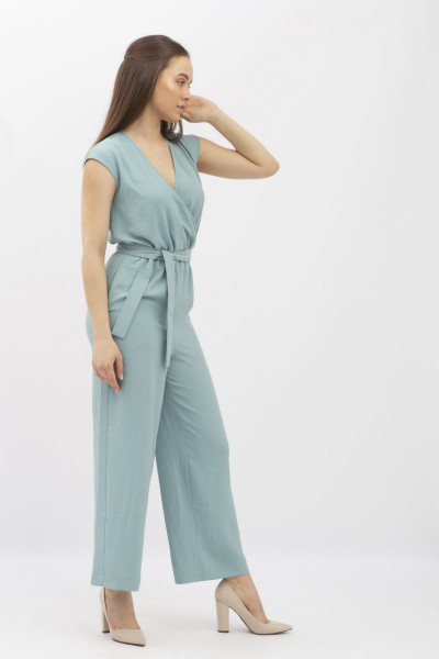 Комбінезон зеленого кольору прямого силуету Каям 02