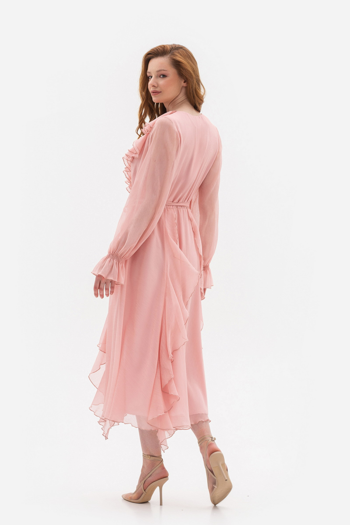 Шифонова сукня рожевого кольору Нірела