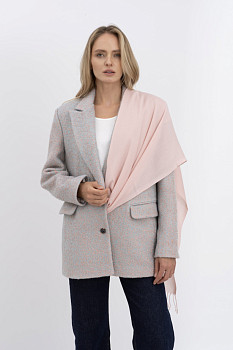 Палантин-шарф рожевого кольору Шарф\ 2025
