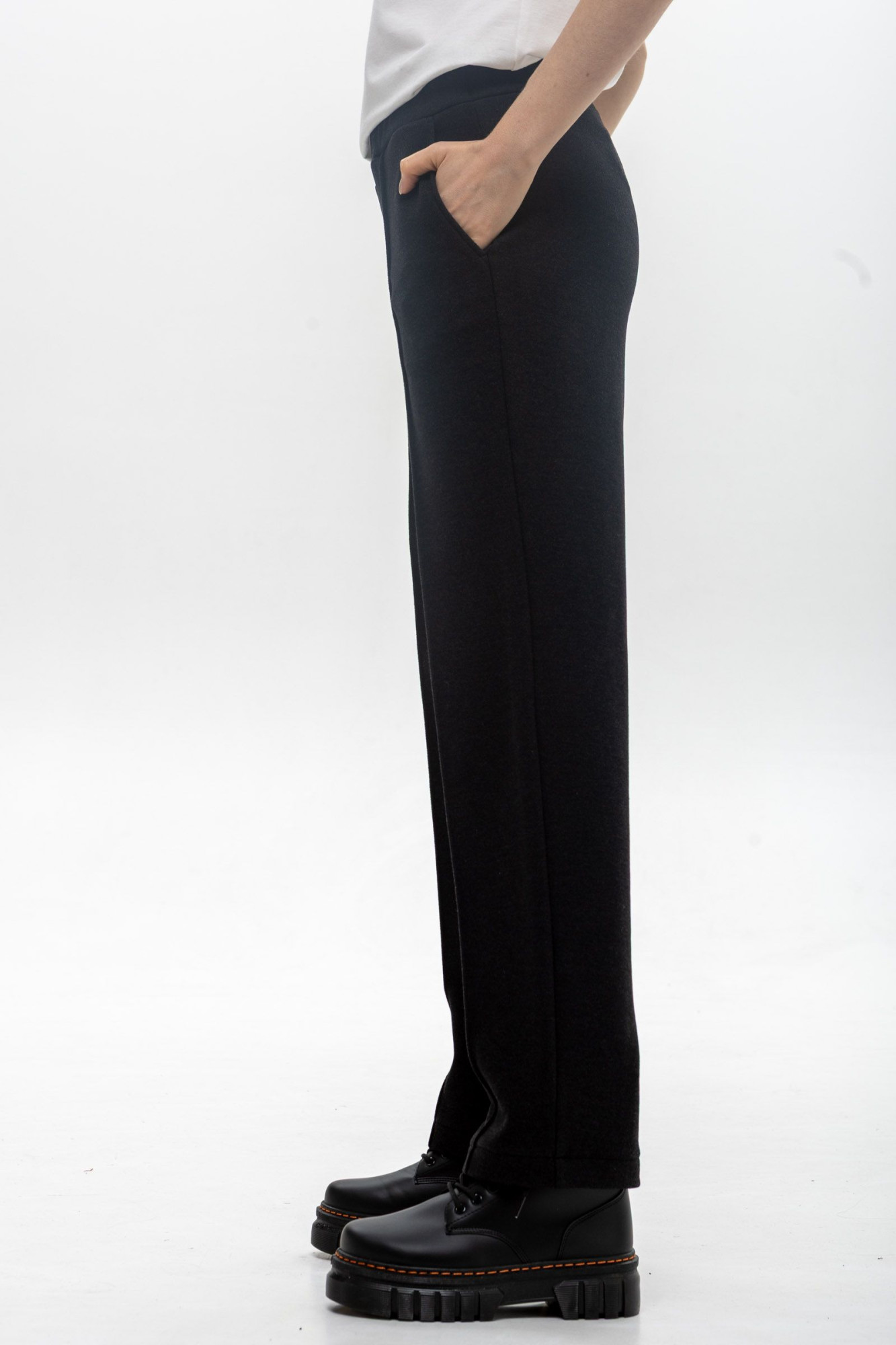 Трикотажні чорні штани з кишенями Ланея 10