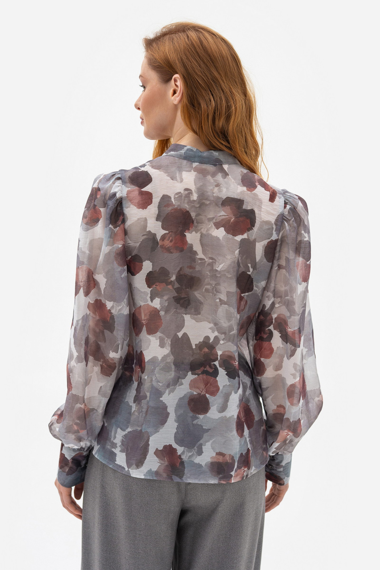Напівпрозора блуза вільного силуету Астрея 02