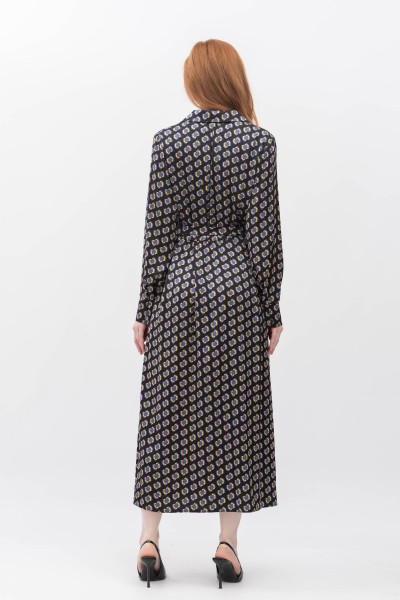 Шовкова сукня міді з поясом Сайгон