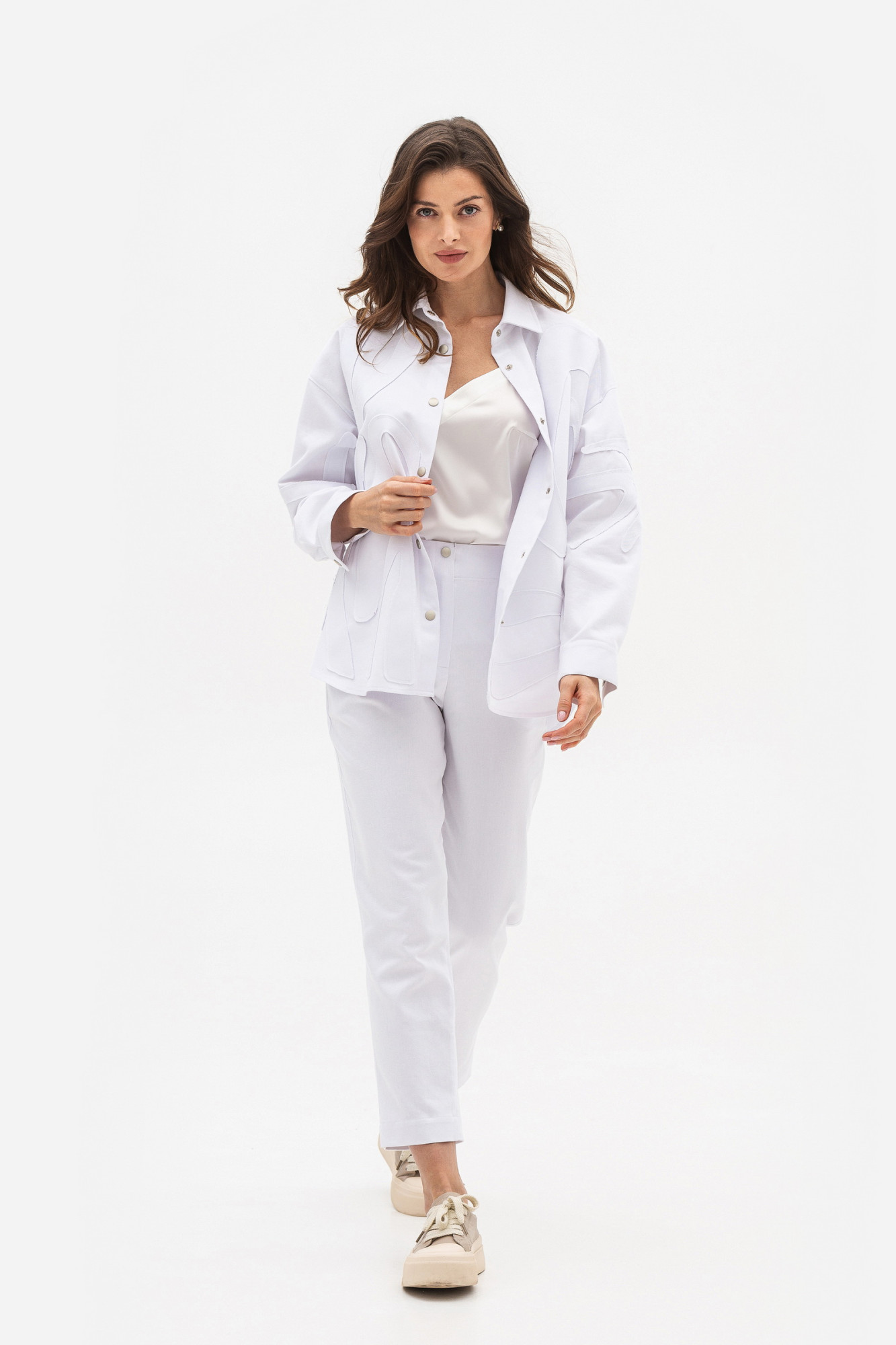 Куртка з бавовни білого кольору Зенера