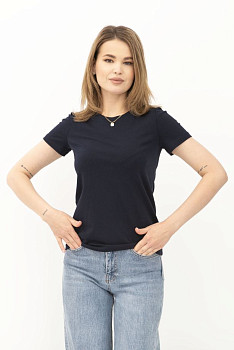 Синя футболка з круглою горловиною Грос 01