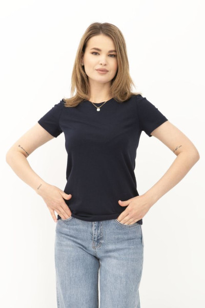 Синя футболка з круглою горловиною Грос 01