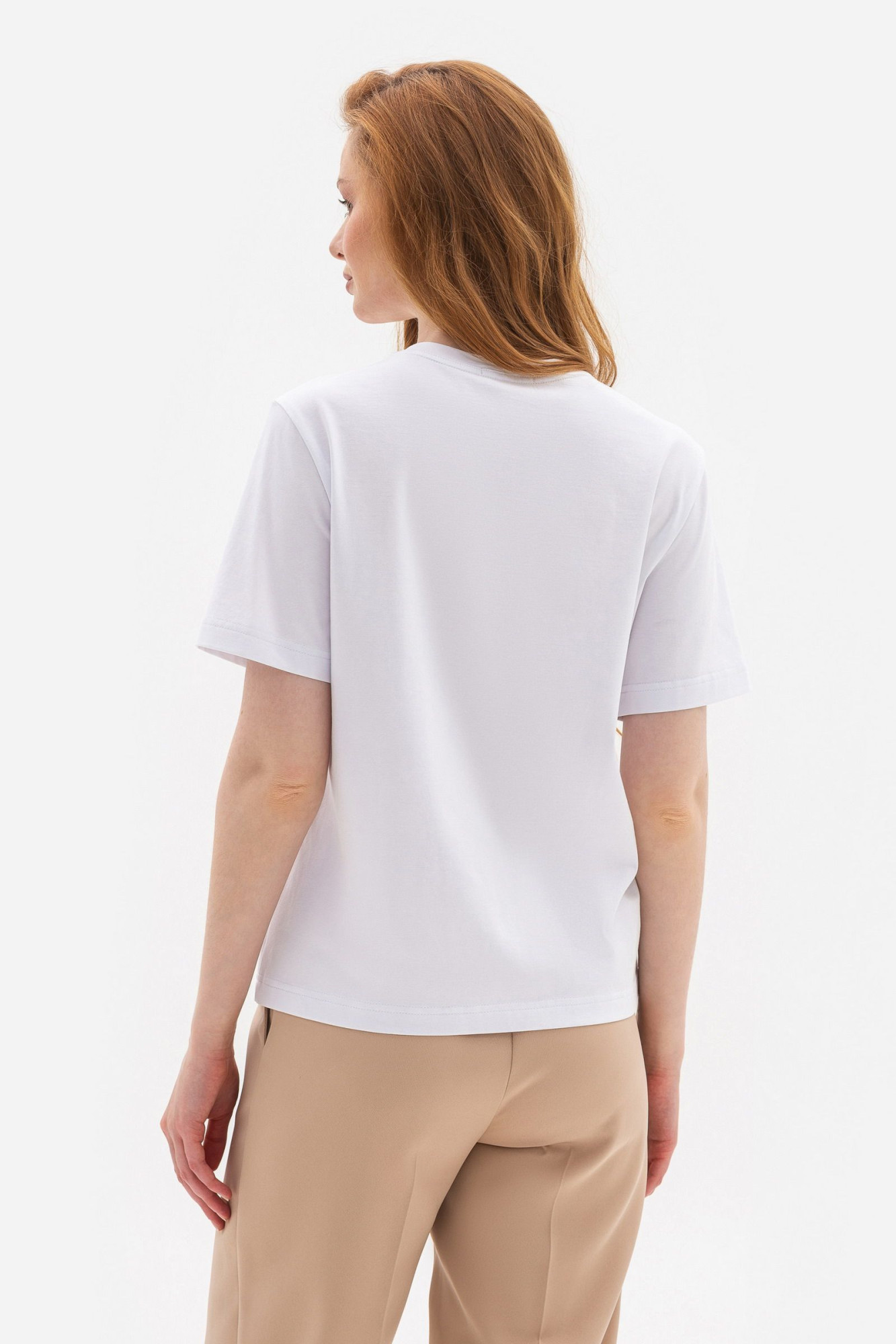 Трикотажна футболка білого кольору Лаліса 12