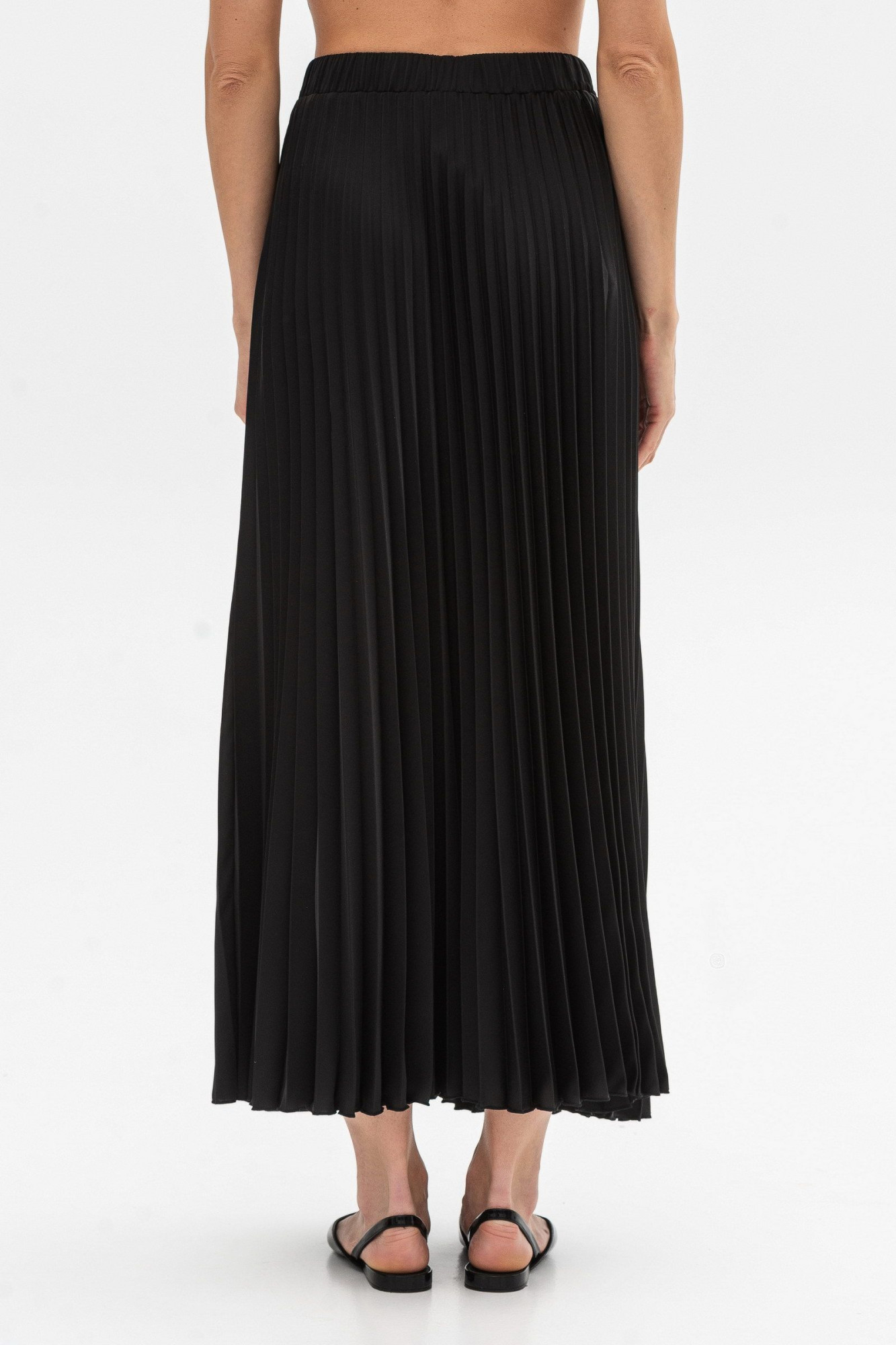 Спідниця гофре чорного кольору Теріл 001