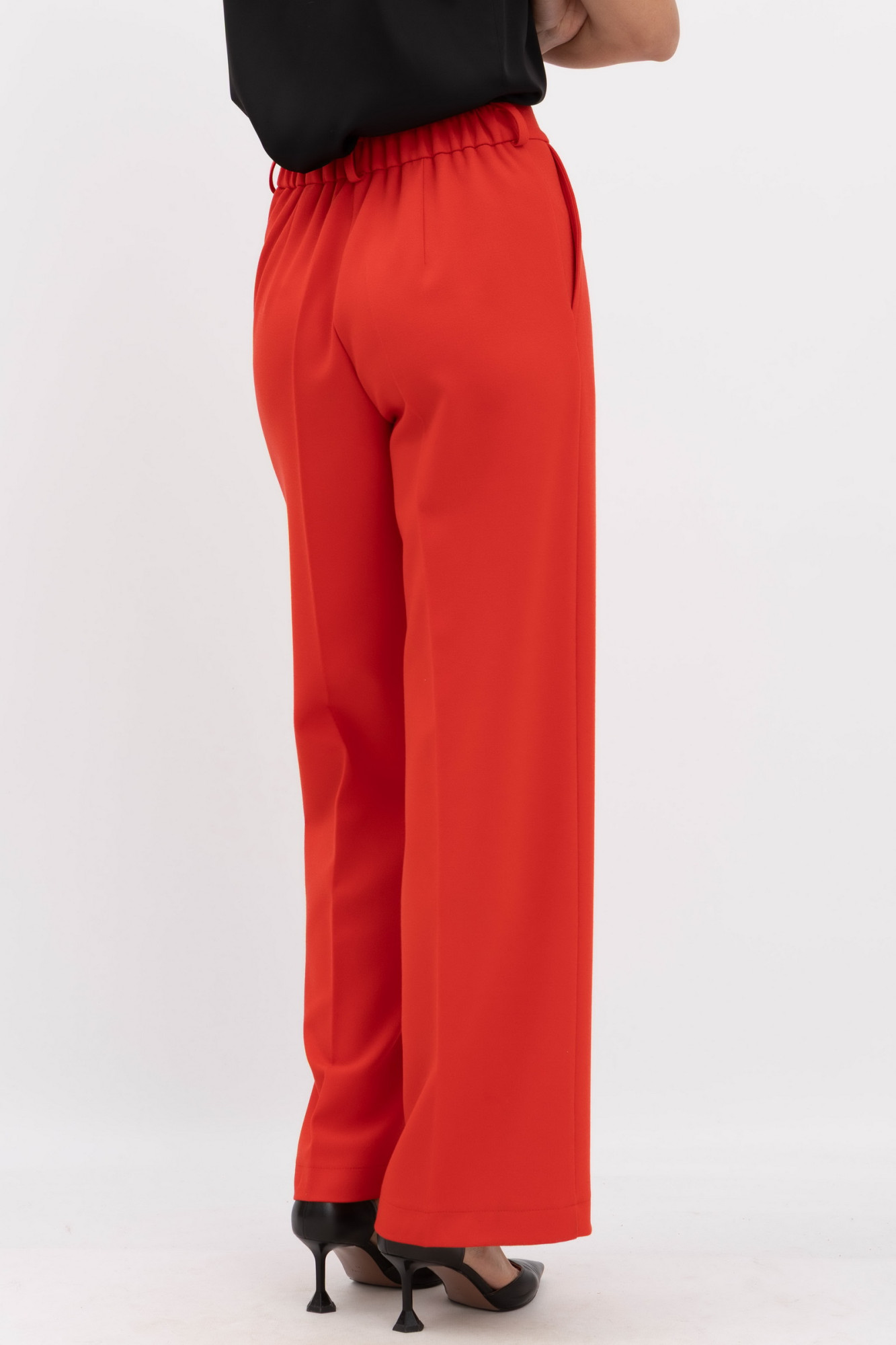 Червоні брюки з костюмної тканини Ертіз 01